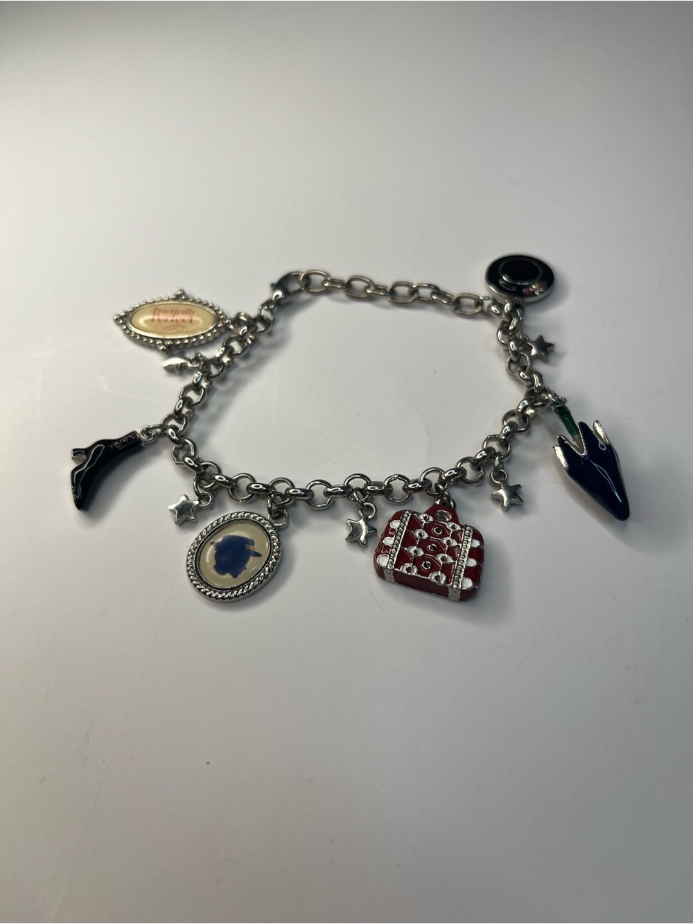 Disney Mary Poppins 5 Charm Bracelet Silver Metal Broadway Musical